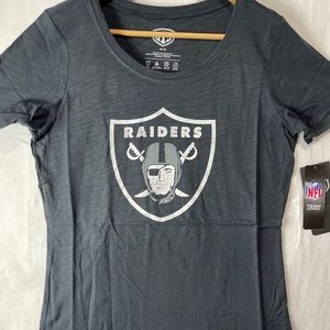 OTS Las Vegas Raiders Football Graphic T-Shirt Women’s Size M NFL Team Apparel.